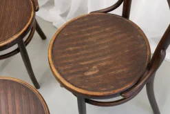 Pamono Vintage Bentwood Bistro Chairs from Fischel 1920s. Set of 6><noscript><img width=