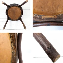 Pamono Vintage Bentwood Chair with Armrests, Mazowia Noworadomsk><noscript><img width=