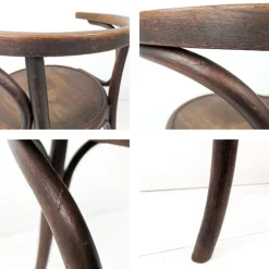 Pamono Vintage Bentwood Chair with Armrests, Mazowia Noworadomsk><noscript><img width=