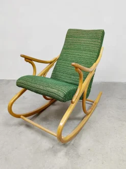 Clearance Pamono Vintage Bentwood Rocking Chair Rocking Chair by Antonin Suman, 1960s