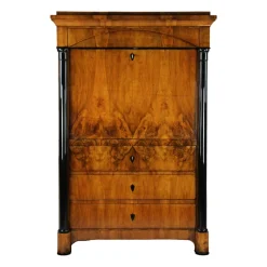 Pamono Vintage Biedermeier Secretaire in Walnut> Secretaires
