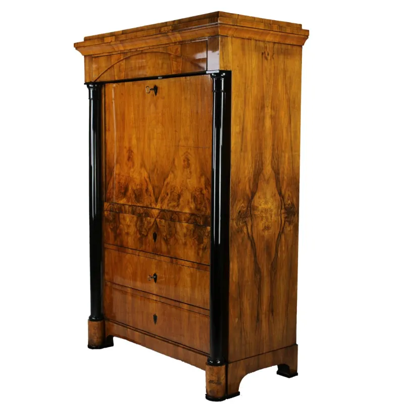 Pamono Vintage Biedermeier Secretaire in Walnut> Secretaires