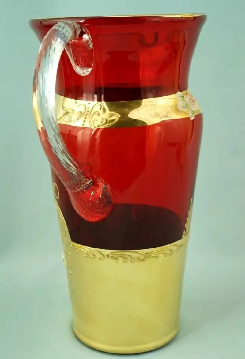 Best Pamono Vintage Blown Murano Glass Service from Manifattura Di Murano, 1950s, Set of 7