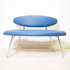 Pamono Vintage Blue Bench, 1960s> Benches
