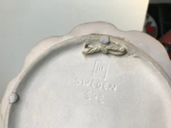 Best Pamono Vintage Blue Ceramic Flower Dish by Elsi Bourelius for Jie Verkstad, 1970s