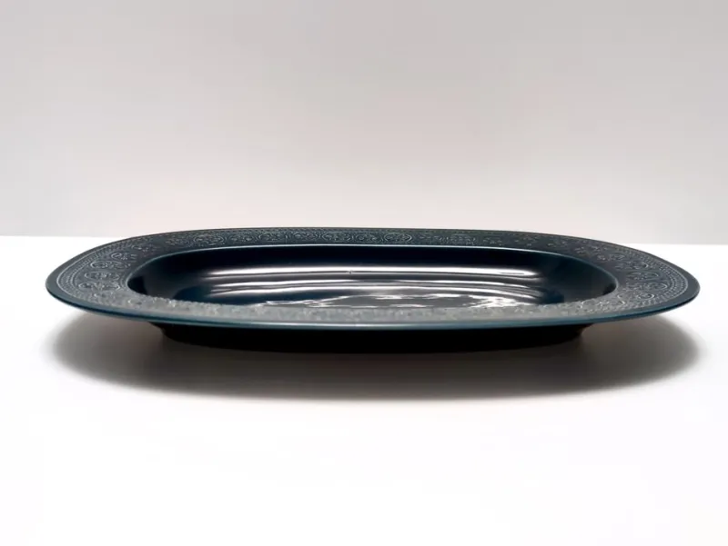 Discount Pamono Vintage Blue Earthenware Margherita Tray by Antonia Campi for Laveno, 1965