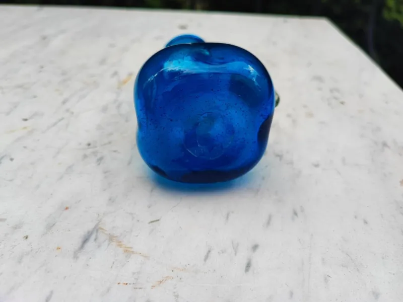 Pamono Vintage Blue Glass Vase, 1960s