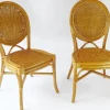 Pamono Vintage Bohemian Rattan & Wicker Peacock Seat, Set of 2> Garden Seating