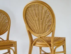 Pamono Vintage Bohemian Rattan & Wicker Peacock Seat, Set of 2><noscript><img width=