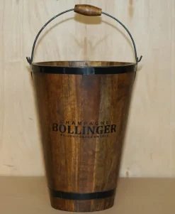 Best Pamono Vintage Bollinger Champagne Coolers or Log Wood Buckets, Set of 2
