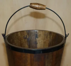 Best Pamono Vintage Bollinger Champagne Coolers or Log Wood Buckets, Set of 2
