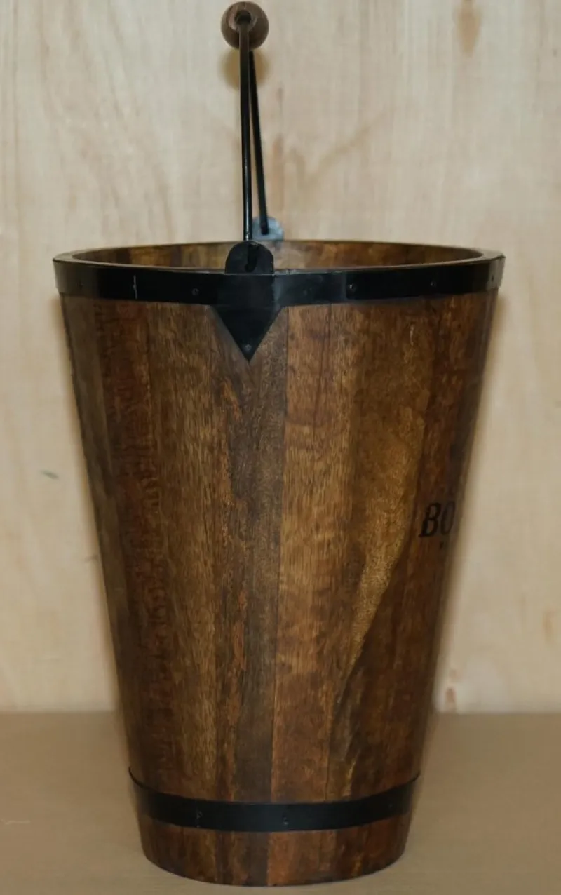 Best Pamono Vintage Bollinger Champagne Coolers or Log Wood Buckets, Set of 2