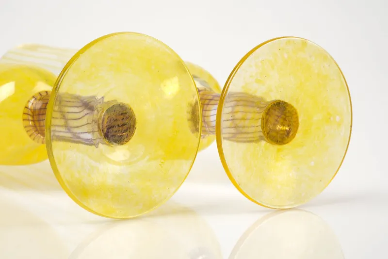 Clearance Pamono Vintage Bon Bon Glass Trophies by Kjell Engman for Kosta Boda, 1980s, Set of 2