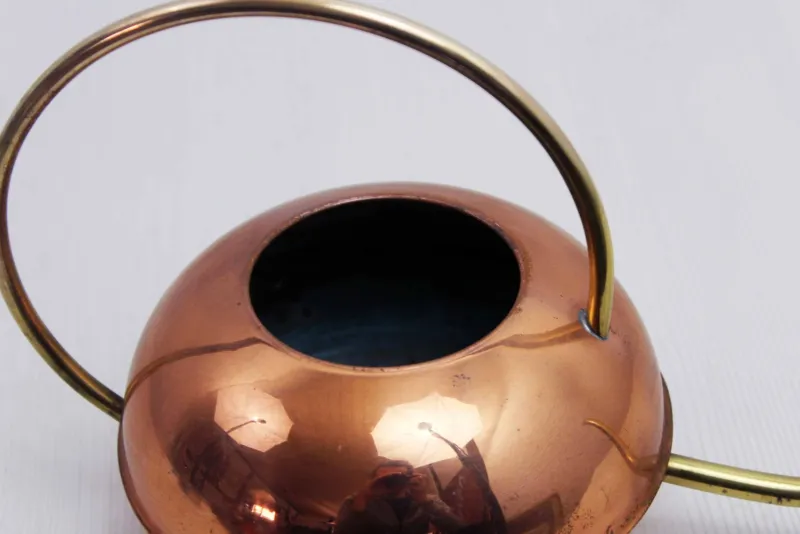 Pamono Vintage Brass and Copper Watering Can, France, 1960s> Garden Accessories