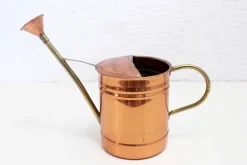Pamono Vintage Brass and Copper Watering Can, Portugal, 1960s
