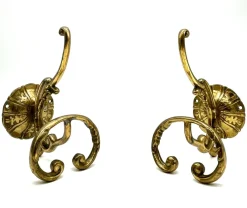 Pamono Vintage Brass Coat Hooks, Set of 2><noscript><img width=