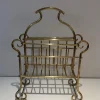 Hot Pamono Vintage Brass Magazine Holder