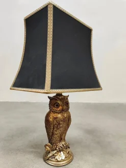 Online Pamono Vintage Brass Owl Lamp from Loevsky & Loevsky, 1970s