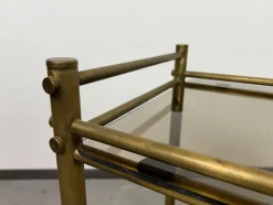 New Pamono Vintage Brass Serving Trolley, 1970s