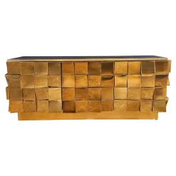 Hot Pamono Vintage Brass Sideboard, 1980s