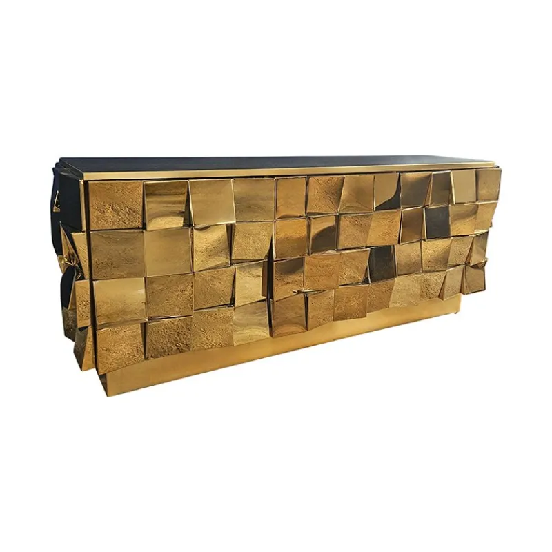 Hot Pamono Vintage Brass Sideboard, 1980s