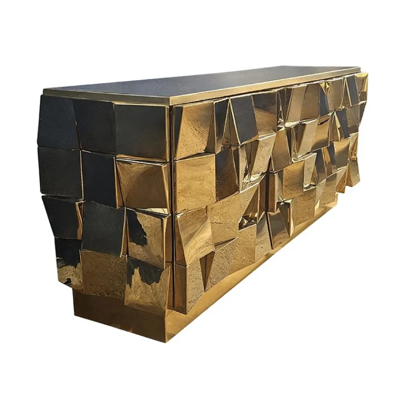 Hot Pamono Vintage Brass Sideboard, 1980s