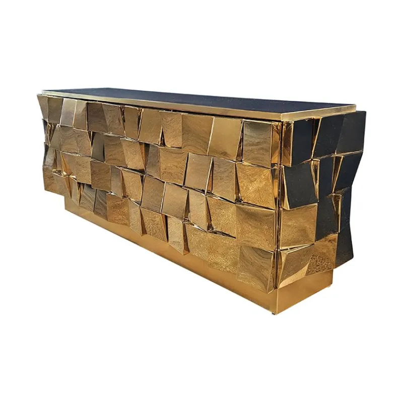 Hot Pamono Vintage Brass Sideboard, 1980s