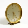 Hot Pamono Vintage Brass Table Clock by Kienzle, 1960s