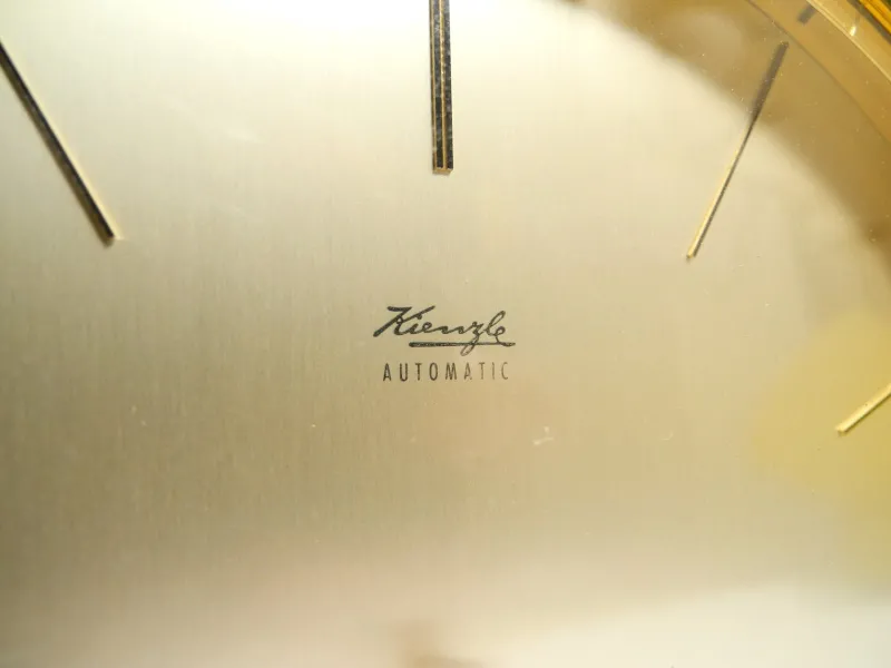 Hot Pamono Vintage Brass Table Clock by Kienzle, 1960s