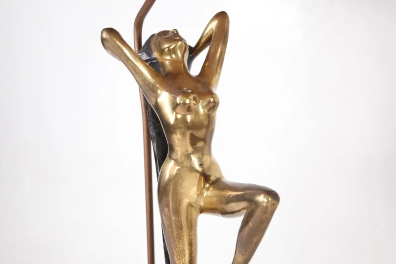 Pamono Vintage Brass Table Lamps, 1970s, Set of 2> Table Lamps