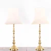 Pamono Vintage Brass Table Lamps, 1970s, Set of 2> Table Lamps