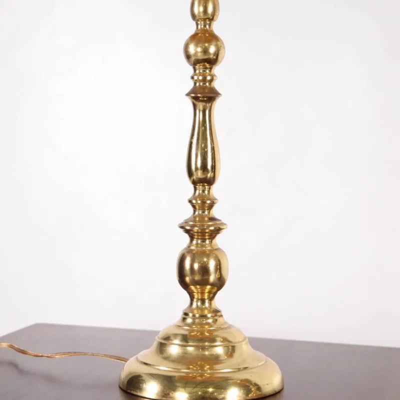 Pamono Vintage Brass Table Lamps, 1970s, Set of 2> Table Lamps