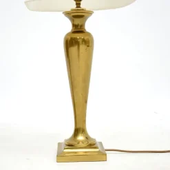 Discount Pamono Vintage Brass Table Lamps, 1970s, Set of 2