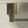 Pamono Vintage Brass Wall Lamps, 1970s, Set of 2> Wall Lights & Sconces