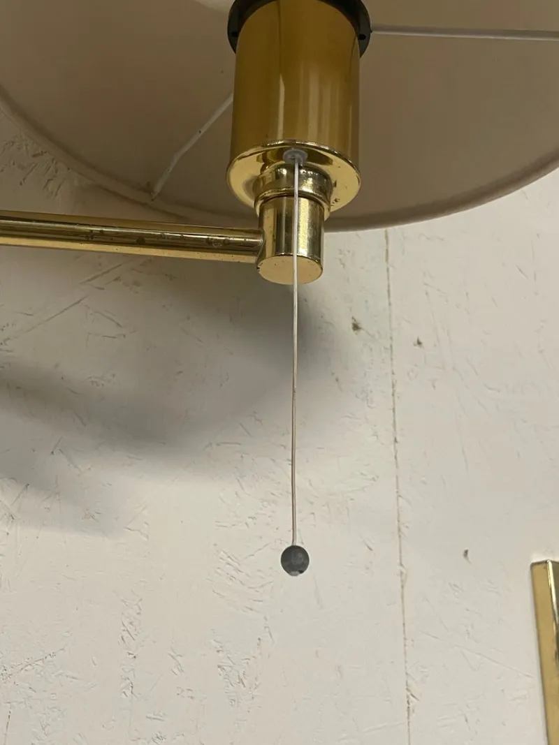 Pamono Vintage Brass Wall Lamps, 1970s, Set of 2> Wall Lights & Sconces