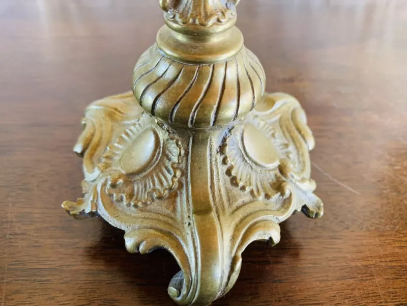 Pamono Vintage Bronze Candelabras, Set of 2> Candleholders