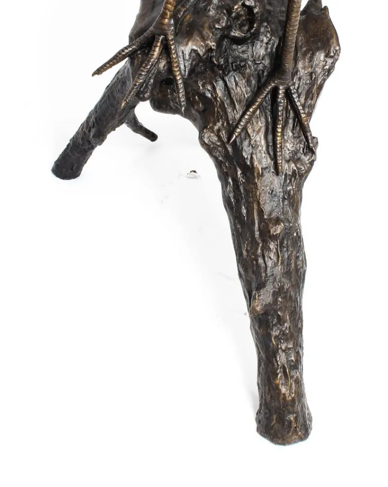 Pamono Vintage Bronze Heron Sculptural Pond Fountain, 1980s> Garden Accessories