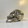 Pamono Vintage Bronze Sculpture Cast of a Human Skull, 1950s> Mid-Century