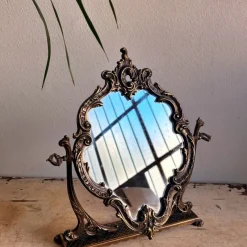Sale Pamono Vintage Bronze Tilting Mirror, 1950s