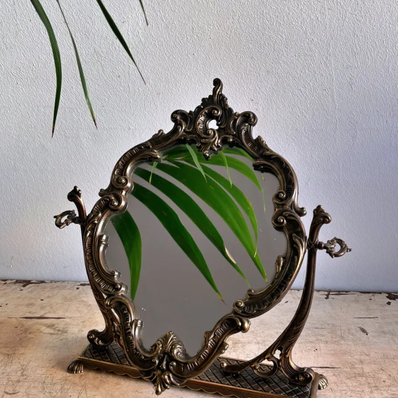 Sale Pamono Vintage Bronze Tilting Mirror, 1950s