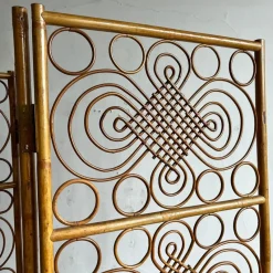 Pamono Vintage Brown Bamboo Screen><noscript><img width=