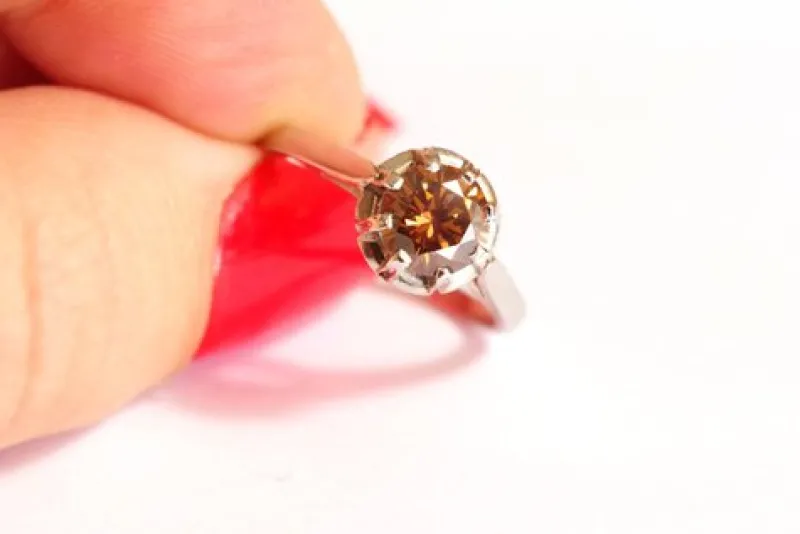 Pamono Vintage Brown Diamond Ring> Rings