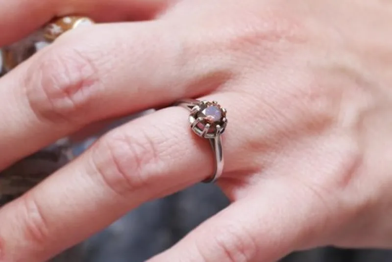 Pamono Vintage Brown Diamond Ring> Rings