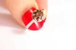 Pamono Vintage Brown Diamond Ring><noscript><img width=