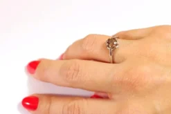 Pamono Vintage Brown Diamond Ring><noscript><img width=