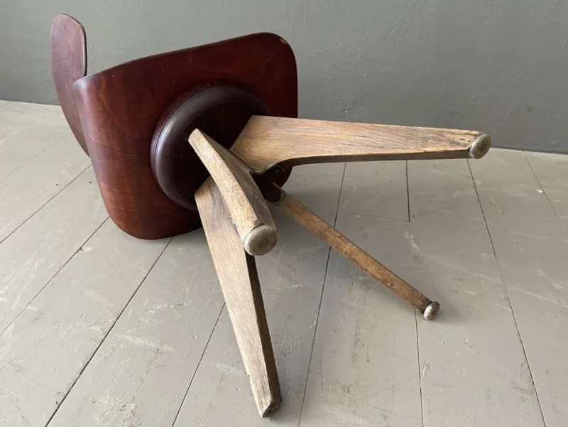 Pamono Vintage Brown High Children's Chair, 1950s> Children's Chairs