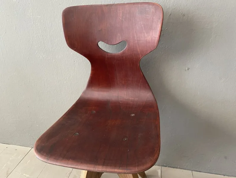 Pamono Vintage Brown High Children's Chair, 1950s> Children's Chairs
