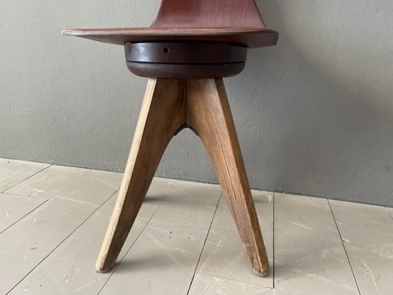Pamono Vintage Brown High Children's Chair, 1950s> Children's Chairs