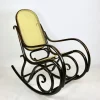 Pamono Vintage Brown Rocking Chair attributed to Michael Thonet> Rocking Chairs