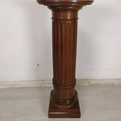 Pamono Vintage Brown Walnut Column